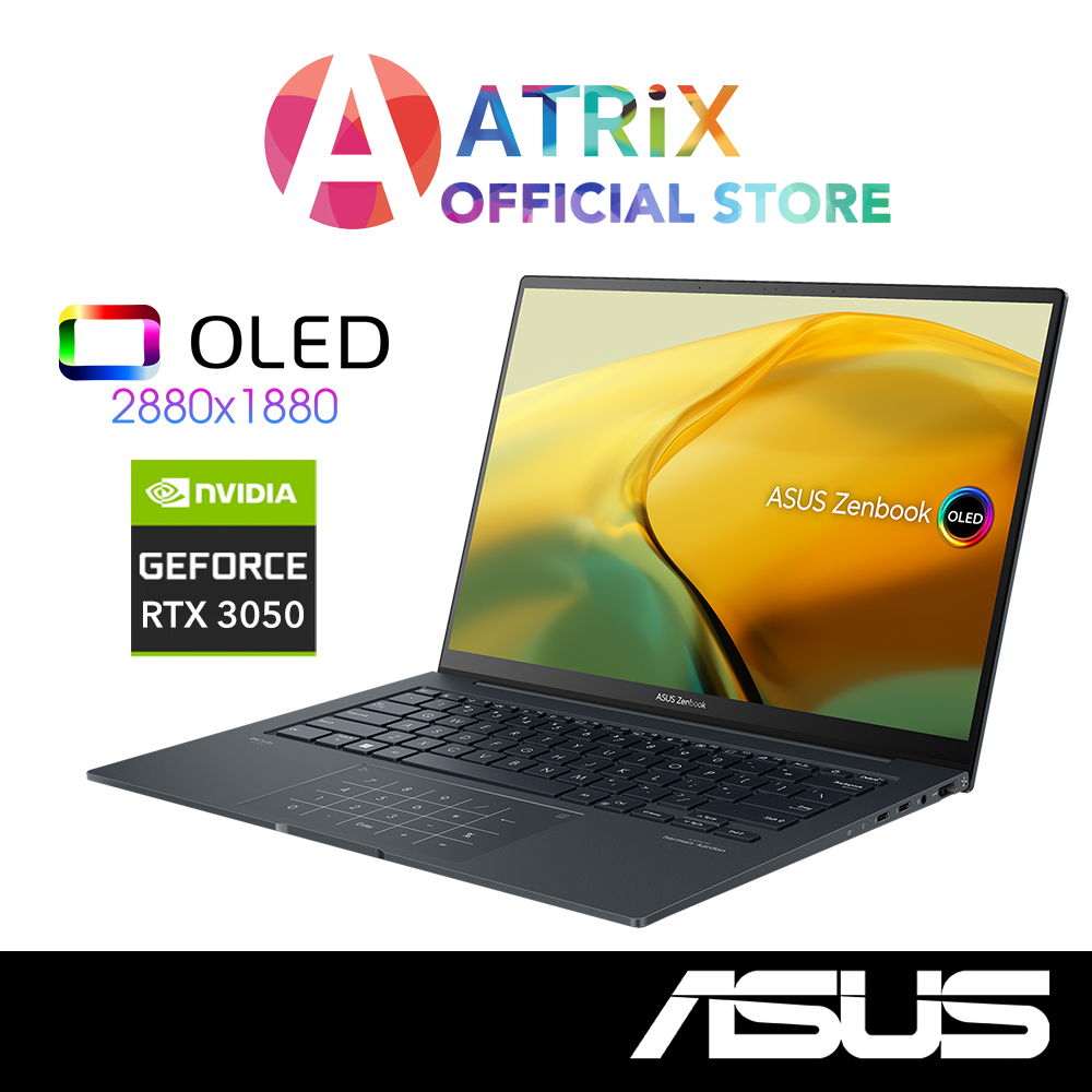 【Same Day Delivery】ASUS Zenbook 14X UX3404VC-M9096W | 14.5&quot; OLED | i9-13900H | RTX 3050 | 16GB | 1TB | 2Y